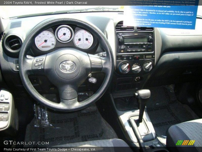 Frosted White Pearl / Dark Charcoal 2004 Toyota RAV4