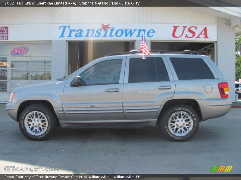 Graphite Metallic / Dark Slate Gray 2002 Jeep Grand Cherokee Limited 4x4