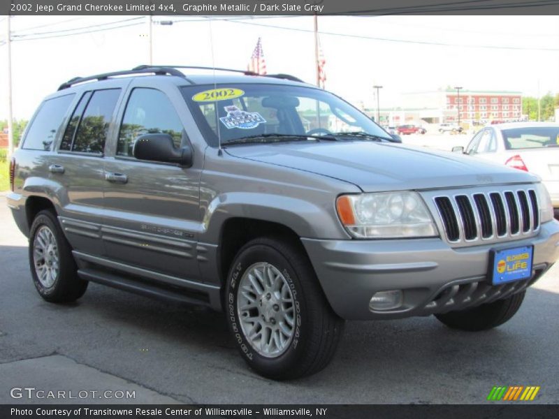 Graphite Metallic / Dark Slate Gray 2002 Jeep Grand Cherokee Limited 4x4