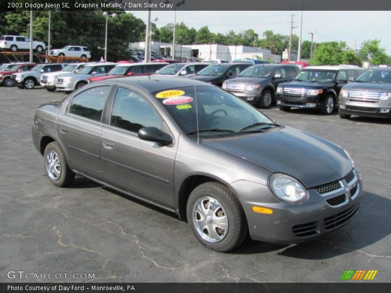 Graphite Metallic / Dark Slate Gray 2003 Dodge Neon SE