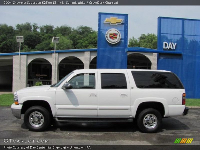 Summit White / Gray/Dark Charcoal 2004 Chevrolet Suburban K2500 LT 4x4