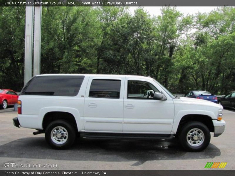 Summit White / Gray/Dark Charcoal 2004 Chevrolet Suburban K2500 LT 4x4