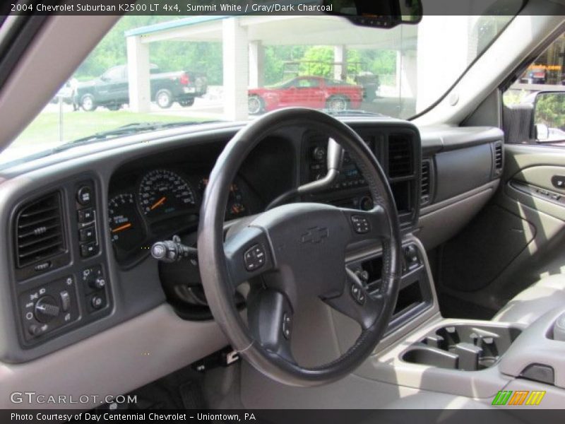 Summit White / Gray/Dark Charcoal 2004 Chevrolet Suburban K2500 LT 4x4