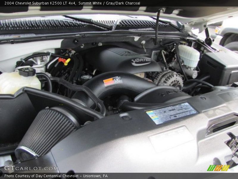 Summit White / Gray/Dark Charcoal 2004 Chevrolet Suburban K2500 LT 4x4