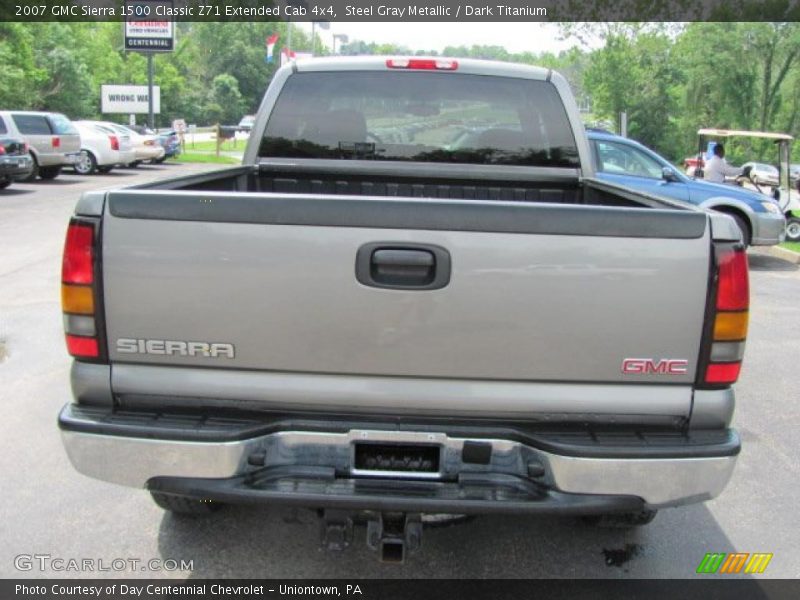 Steel Gray Metallic / Dark Titanium 2007 GMC Sierra 1500 Classic Z71 Extended Cab 4x4