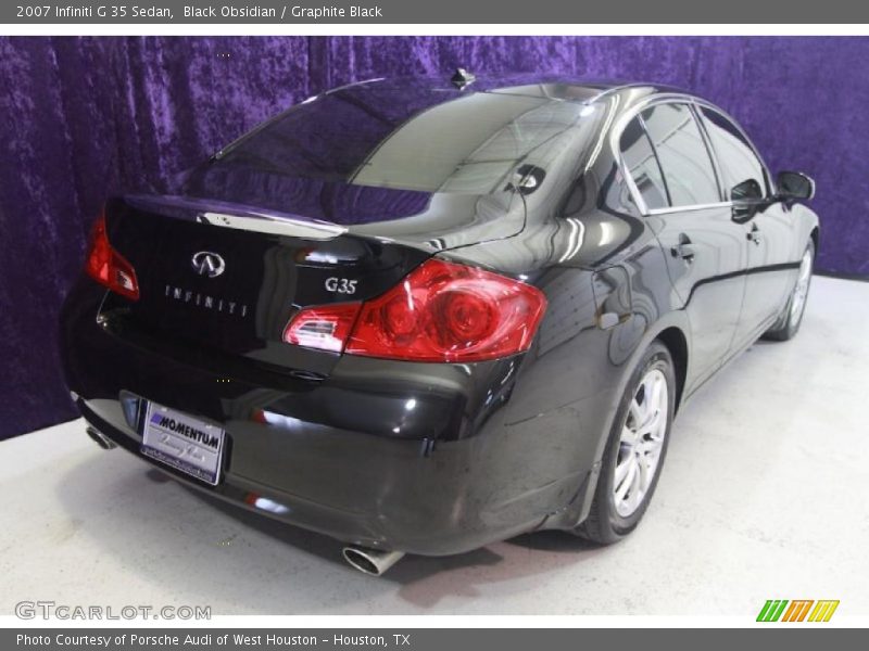 Black Obsidian / Graphite Black 2007 Infiniti G 35 Sedan