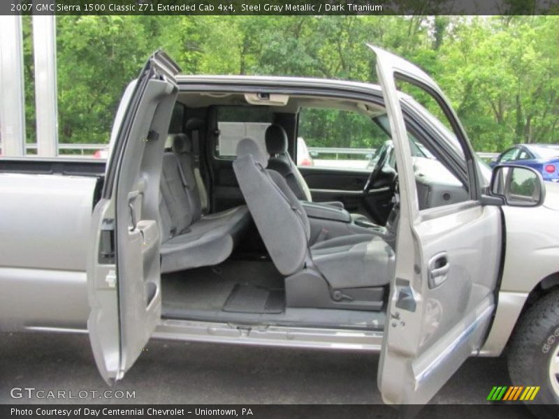 Steel Gray Metallic / Dark Titanium 2007 GMC Sierra 1500 Classic Z71 Extended Cab 4x4