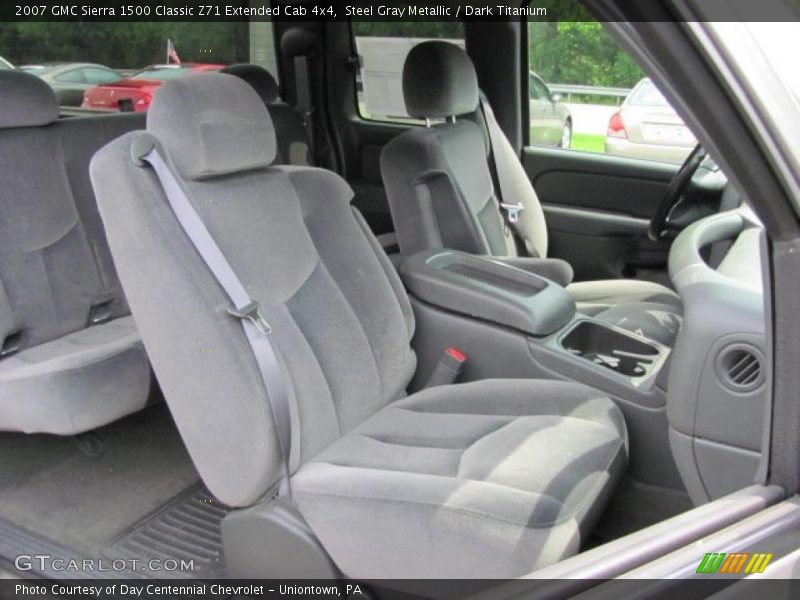 Steel Gray Metallic / Dark Titanium 2007 GMC Sierra 1500 Classic Z71 Extended Cab 4x4