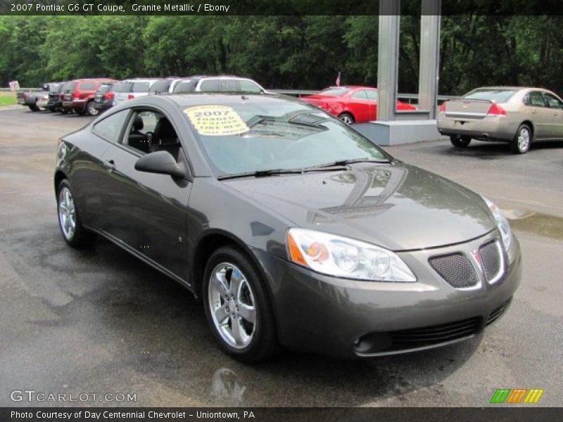 Granite Metallic / Ebony 2007 Pontiac G6 GT Coupe