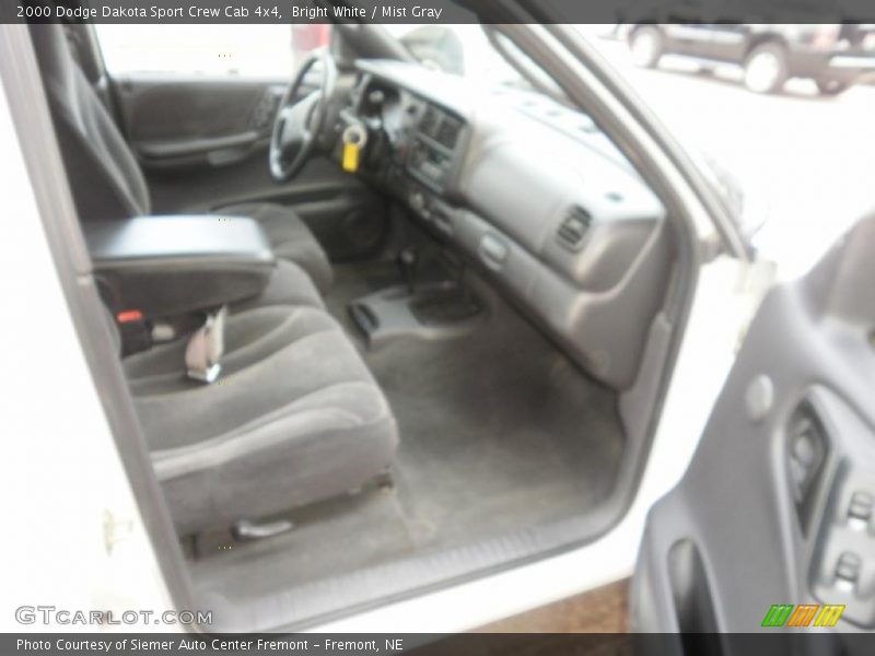 Bright White / Mist Gray 2000 Dodge Dakota Sport Crew Cab 4x4