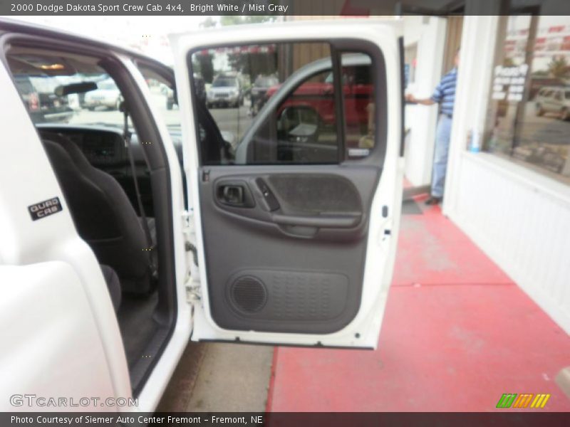 Bright White / Mist Gray 2000 Dodge Dakota Sport Crew Cab 4x4