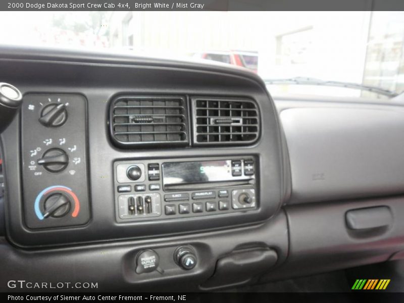Bright White / Mist Gray 2000 Dodge Dakota Sport Crew Cab 4x4