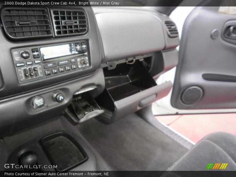Bright White / Mist Gray 2000 Dodge Dakota Sport Crew Cab 4x4