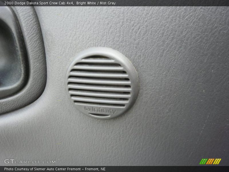 Bright White / Mist Gray 2000 Dodge Dakota Sport Crew Cab 4x4