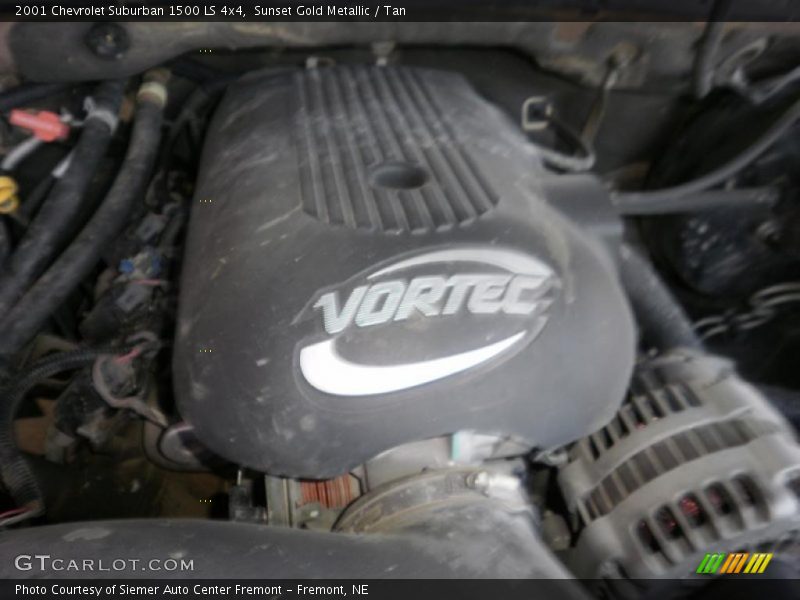 Sunset Gold Metallic / Tan 2001 Chevrolet Suburban 1500 LS 4x4
