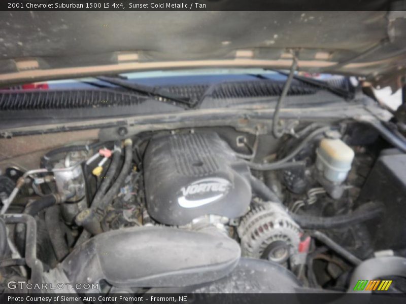 Sunset Gold Metallic / Tan 2001 Chevrolet Suburban 1500 LS 4x4
