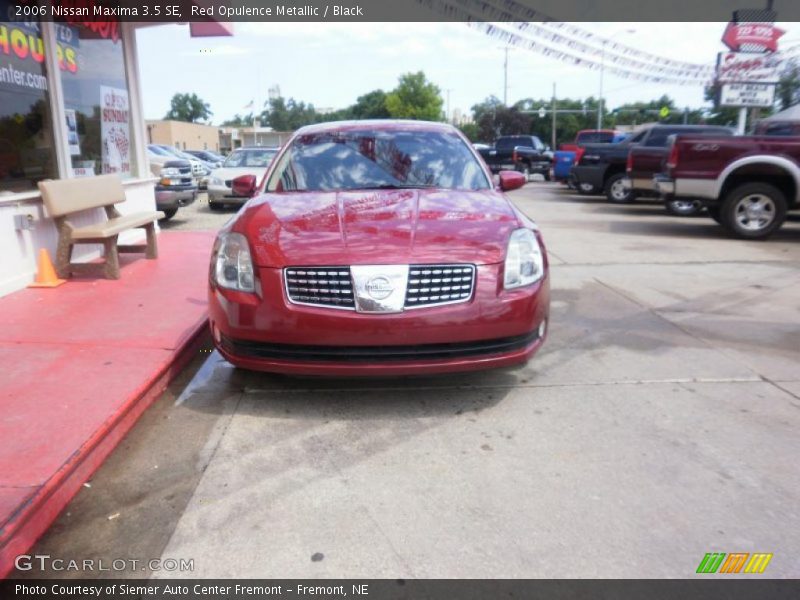 Red Opulence Metallic / Black 2006 Nissan Maxima 3.5 SE