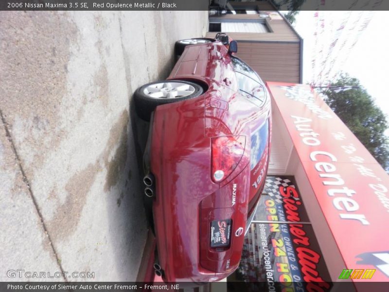 Red Opulence Metallic / Black 2006 Nissan Maxima 3.5 SE