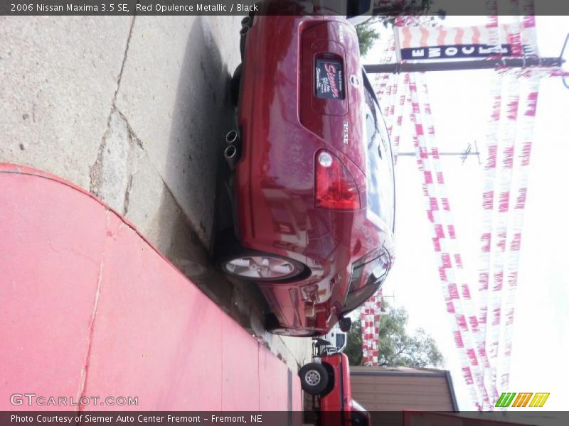 Red Opulence Metallic / Black 2006 Nissan Maxima 3.5 SE