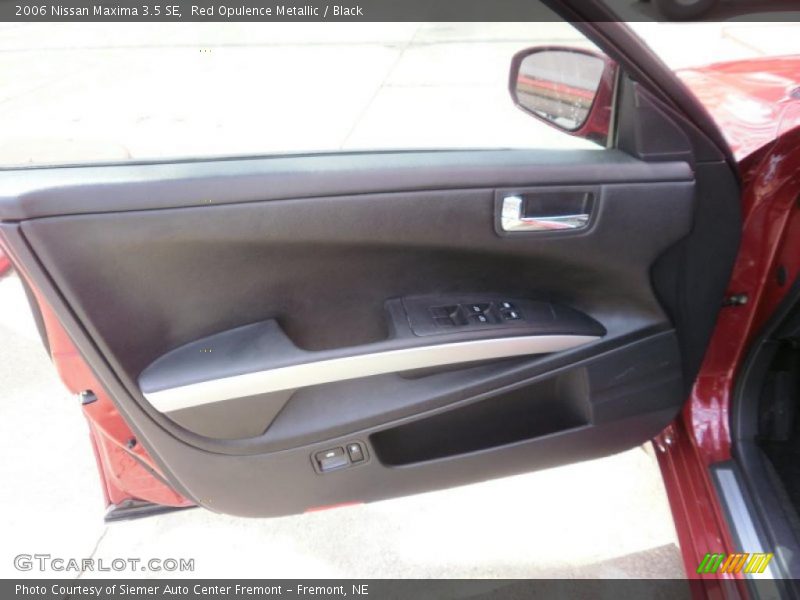 Red Opulence Metallic / Black 2006 Nissan Maxima 3.5 SE