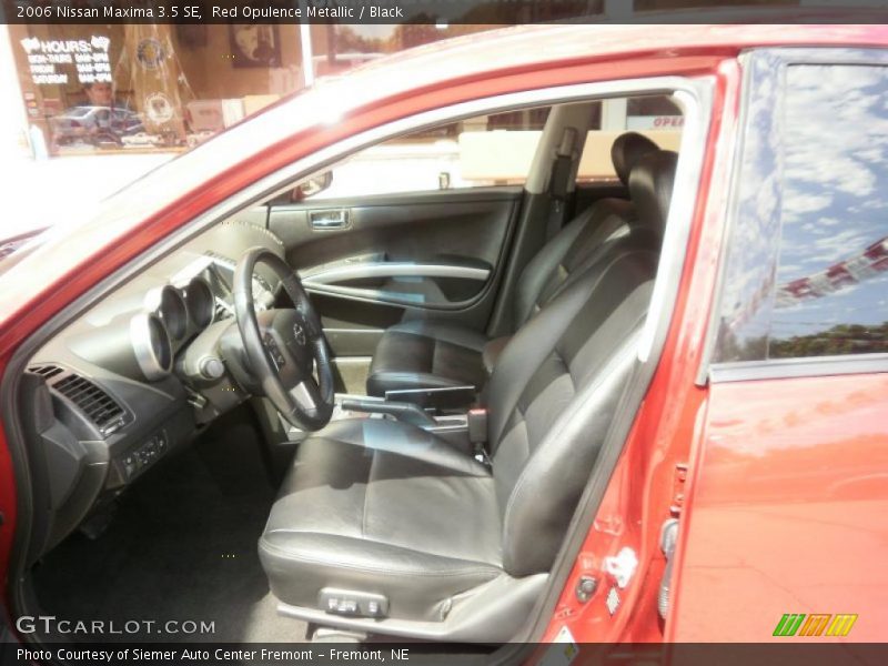 Red Opulence Metallic / Black 2006 Nissan Maxima 3.5 SE