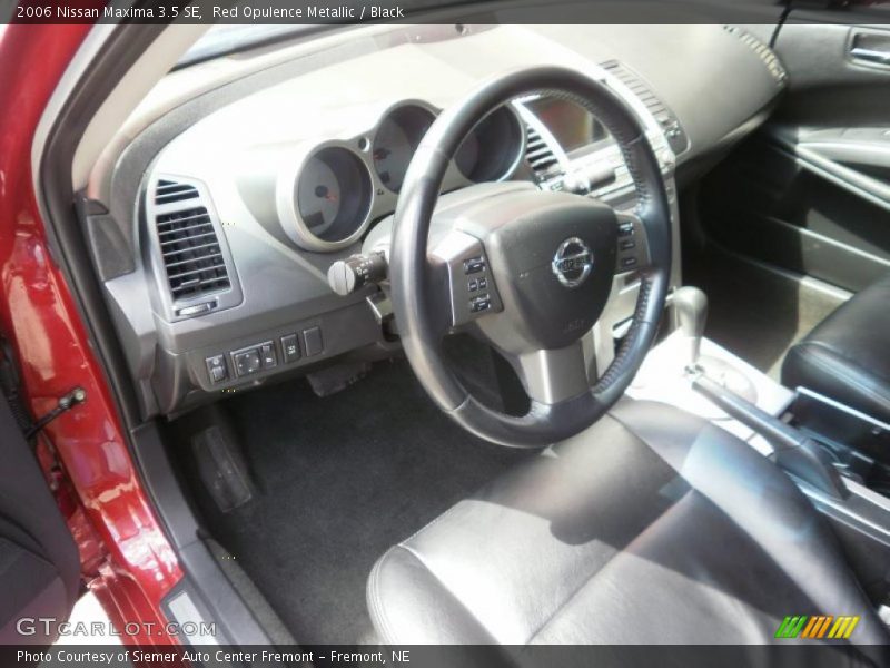 Red Opulence Metallic / Black 2006 Nissan Maxima 3.5 SE