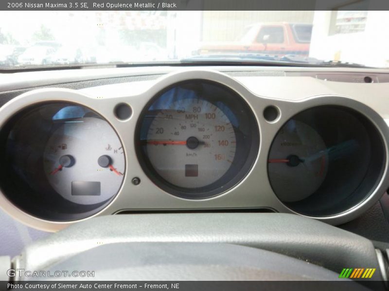 Red Opulence Metallic / Black 2006 Nissan Maxima 3.5 SE