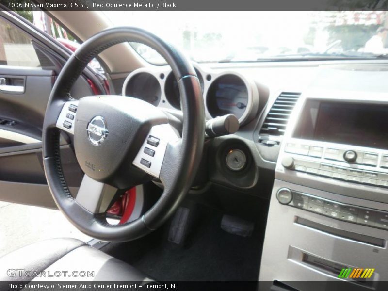 Red Opulence Metallic / Black 2006 Nissan Maxima 3.5 SE