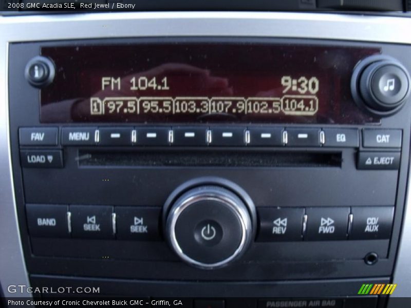 Red Jewel / Ebony 2008 GMC Acadia SLE