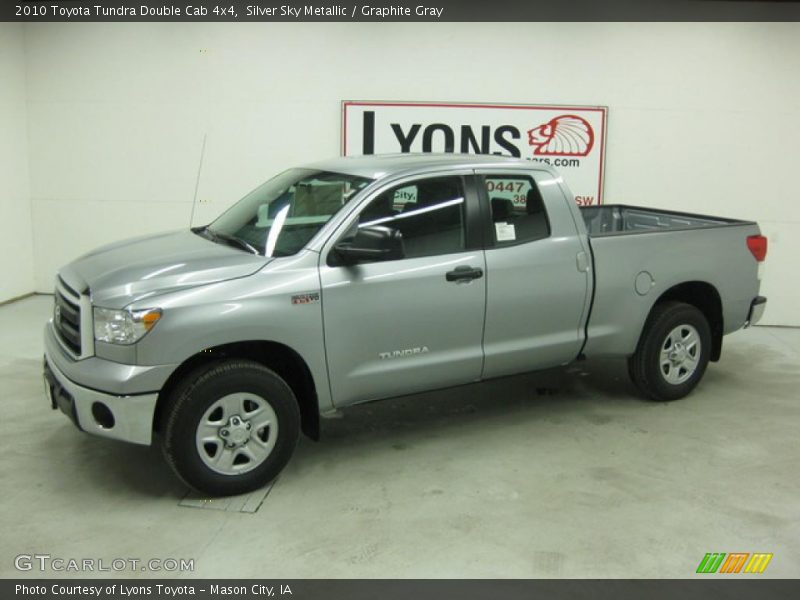 Silver Sky Metallic / Graphite Gray 2010 Toyota Tundra Double Cab 4x4