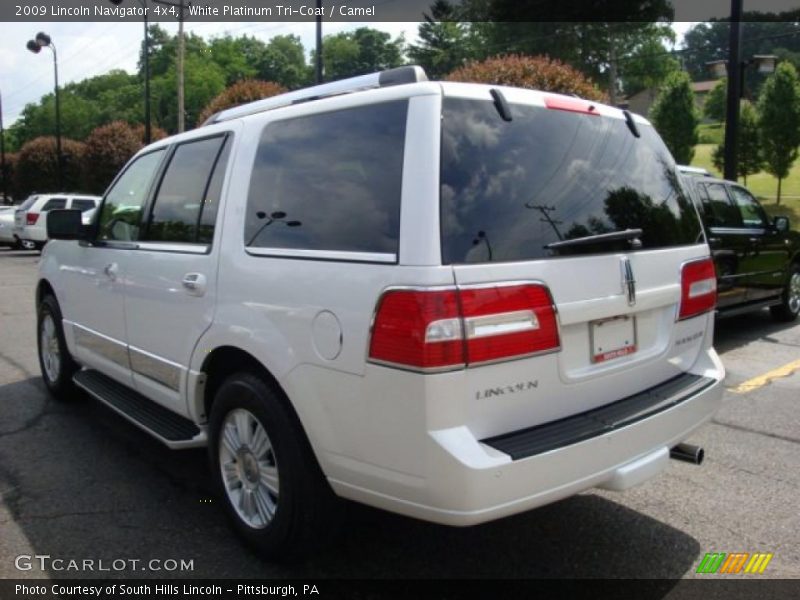 White Platinum Tri-Coat / Camel 2009 Lincoln Navigator 4x4