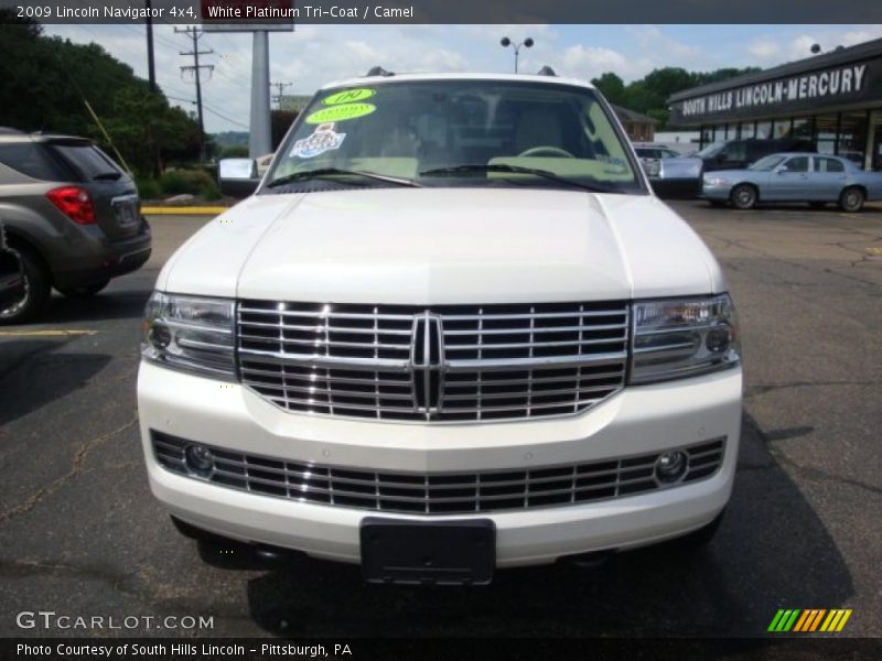 White Platinum Tri-Coat / Camel 2009 Lincoln Navigator 4x4