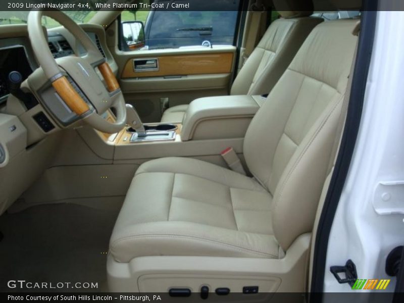 White Platinum Tri-Coat / Camel 2009 Lincoln Navigator 4x4