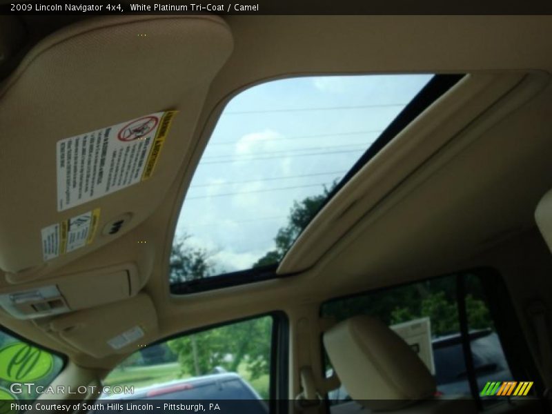 White Platinum Tri-Coat / Camel 2009 Lincoln Navigator 4x4