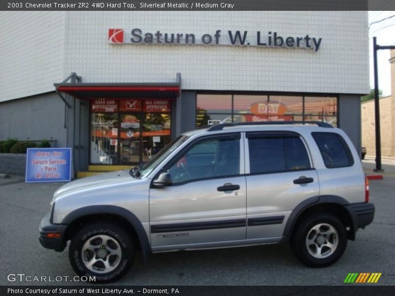 Silverleaf Metallic / Medium Gray 2003 Chevrolet Tracker ZR2 4WD Hard Top
