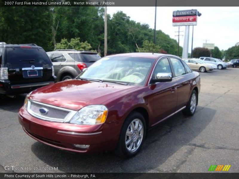 Merlot Metallic / Pebble 2007 Ford Five Hundred Limited AWD