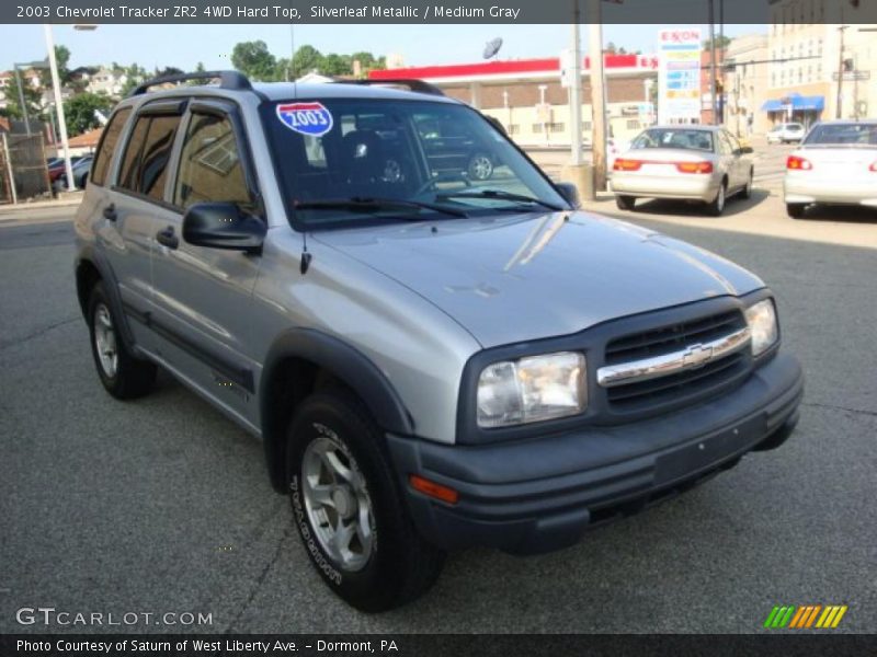Silverleaf Metallic / Medium Gray 2003 Chevrolet Tracker ZR2 4WD Hard Top