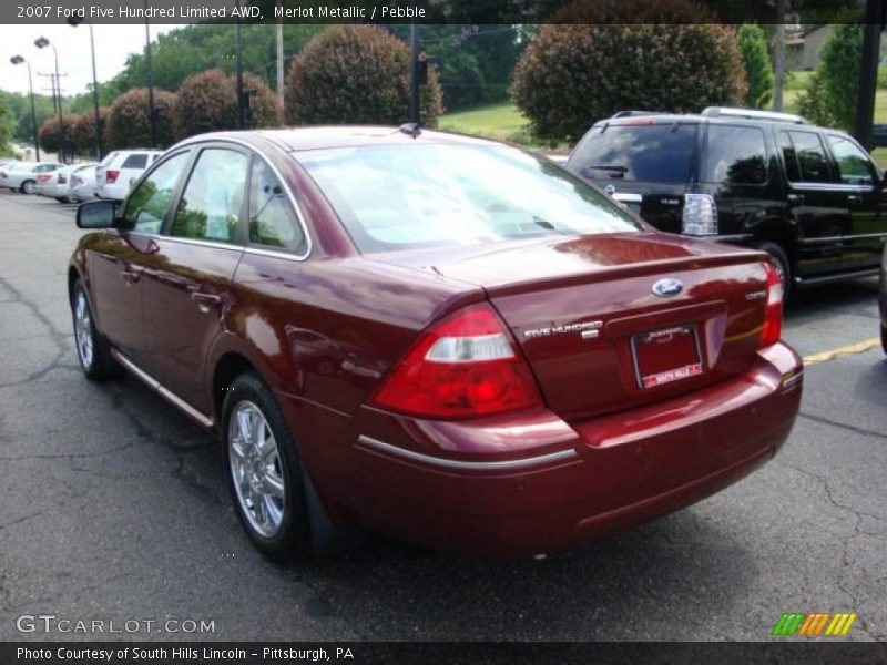 Merlot Metallic / Pebble 2007 Ford Five Hundred Limited AWD