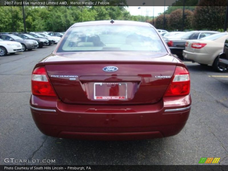 Merlot Metallic / Pebble 2007 Ford Five Hundred Limited AWD