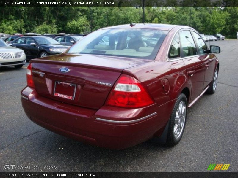 Merlot Metallic / Pebble 2007 Ford Five Hundred Limited AWD