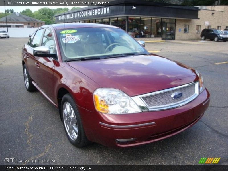 Merlot Metallic / Pebble 2007 Ford Five Hundred Limited AWD