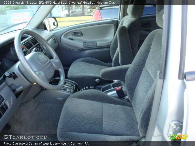 Silverleaf Metallic / Medium Gray 2003 Chevrolet Tracker ZR2 4WD Hard Top
