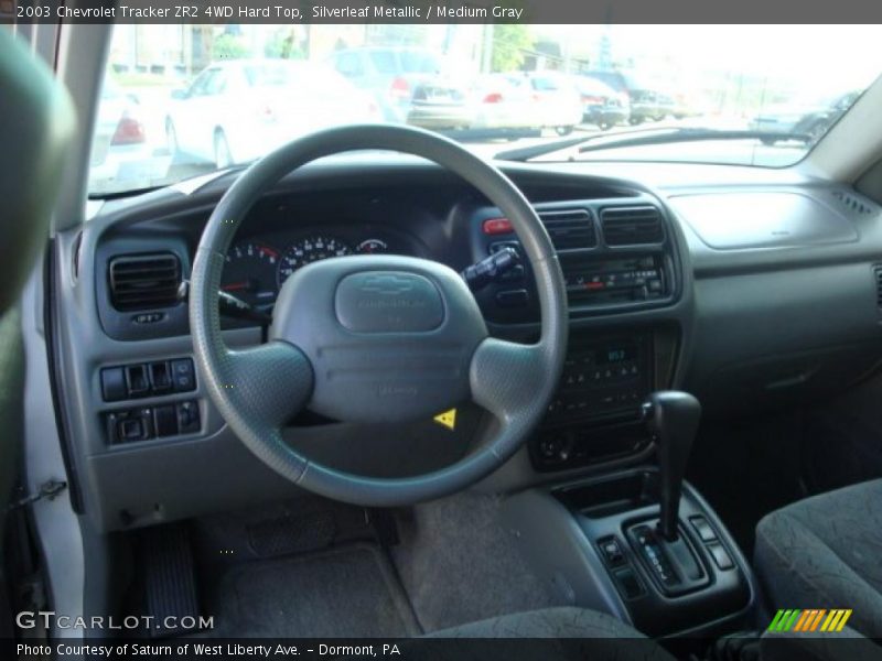 Silverleaf Metallic / Medium Gray 2003 Chevrolet Tracker ZR2 4WD Hard Top