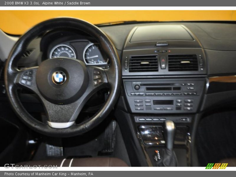 Alpine White / Saddle Brown 2008 BMW X3 3.0si