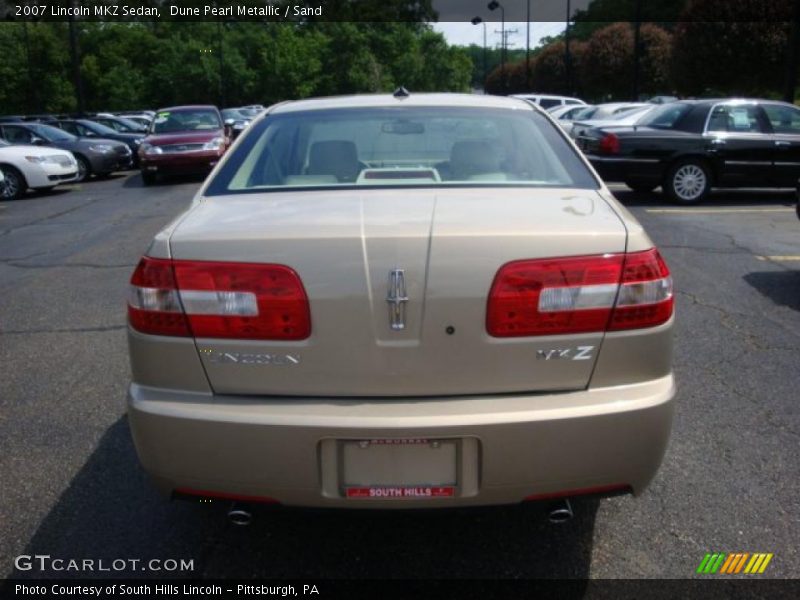 Dune Pearl Metallic / Sand 2007 Lincoln MKZ Sedan