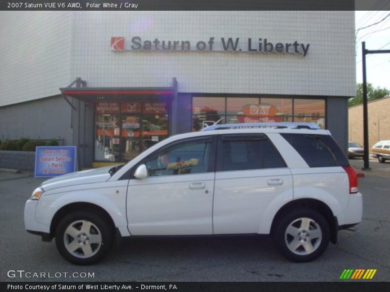 Polar White / Gray 2007 Saturn VUE V6 AWD