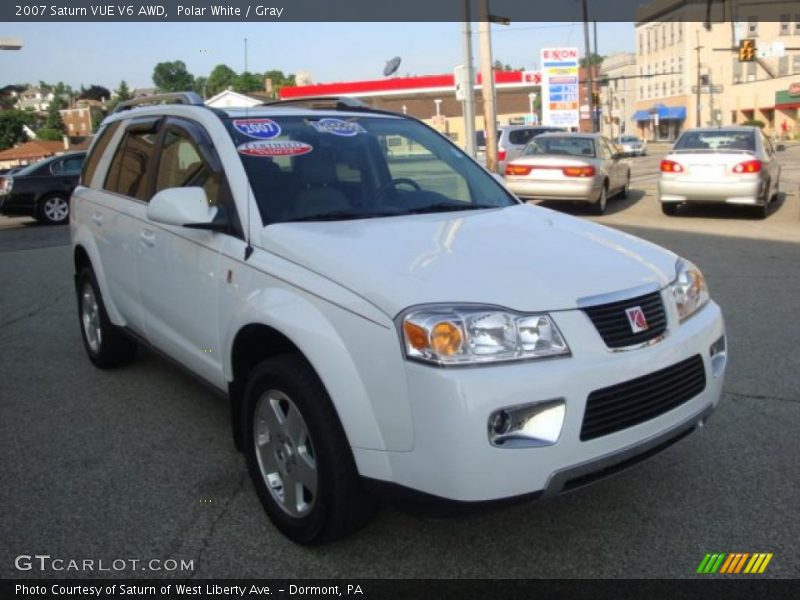 Polar White / Gray 2007 Saturn VUE V6 AWD