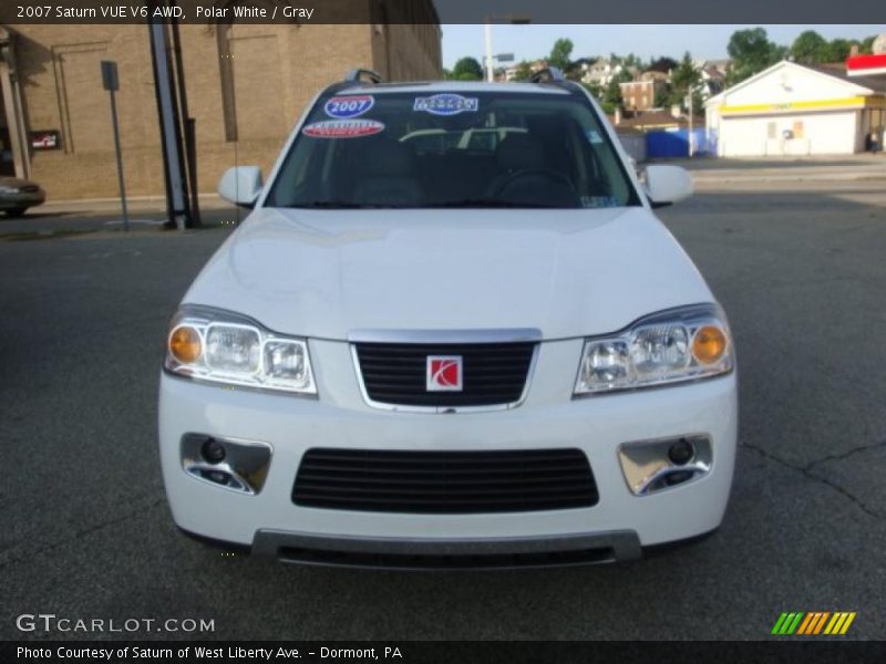 Polar White / Gray 2007 Saturn VUE V6 AWD