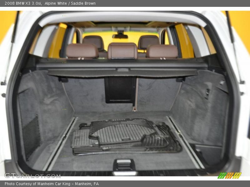 Alpine White / Saddle Brown 2008 BMW X3 3.0si