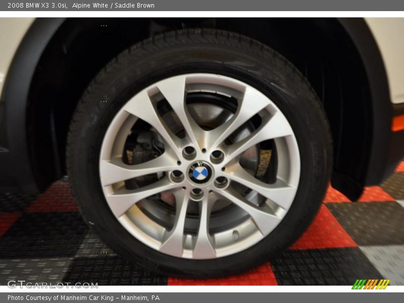 Alpine White / Saddle Brown 2008 BMW X3 3.0si